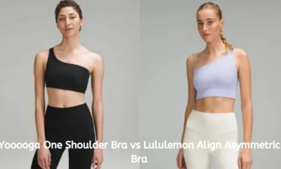 Yooooga One Shoulder Bra vs Lululemon Align Asymmetric Bra