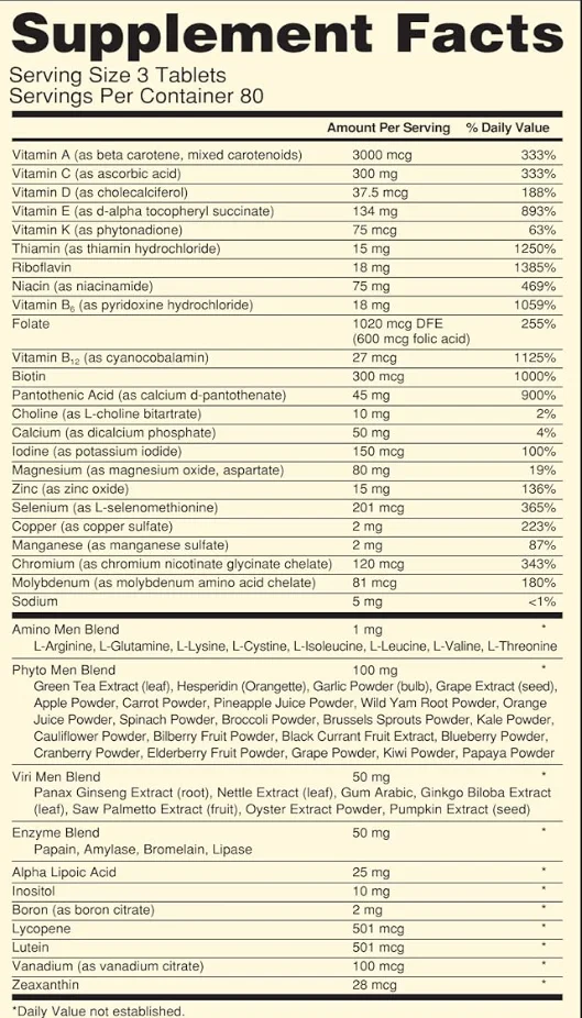 Opti Men: Multivitamin for Men's Health and Wellness-Yoooga