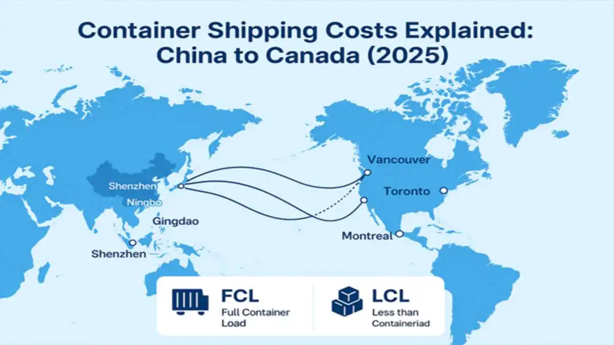 Cost to Ship a Container from China to Canada (2025)