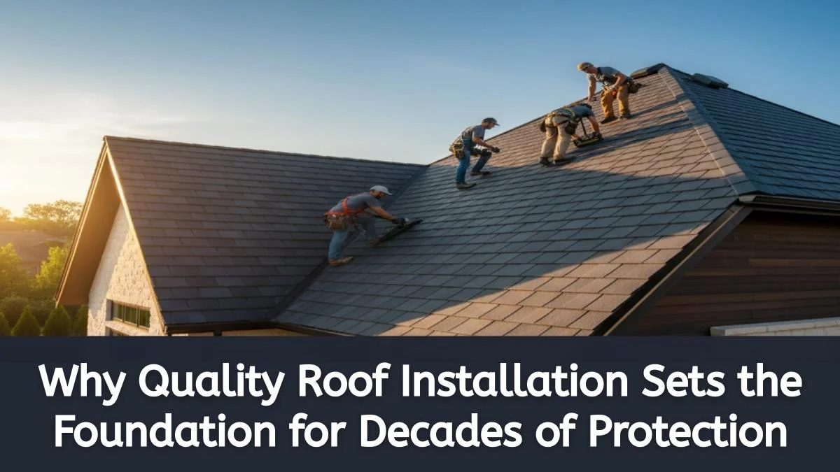 Why Quality Roof Installation Sets the Foundation for Decades of Protection