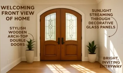 Elevate Your Home's Entrance with Arch-Top Double Doors