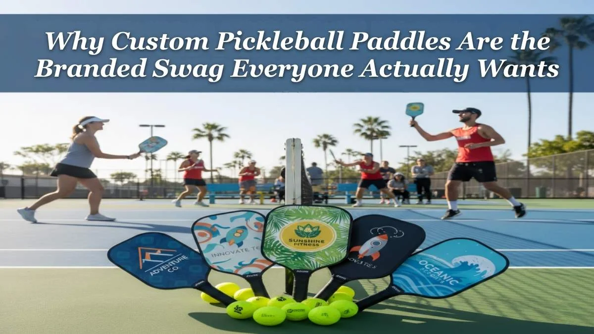 Why Custom Pickleball Paddles Are the Branded Swag Everyone Actually Wants