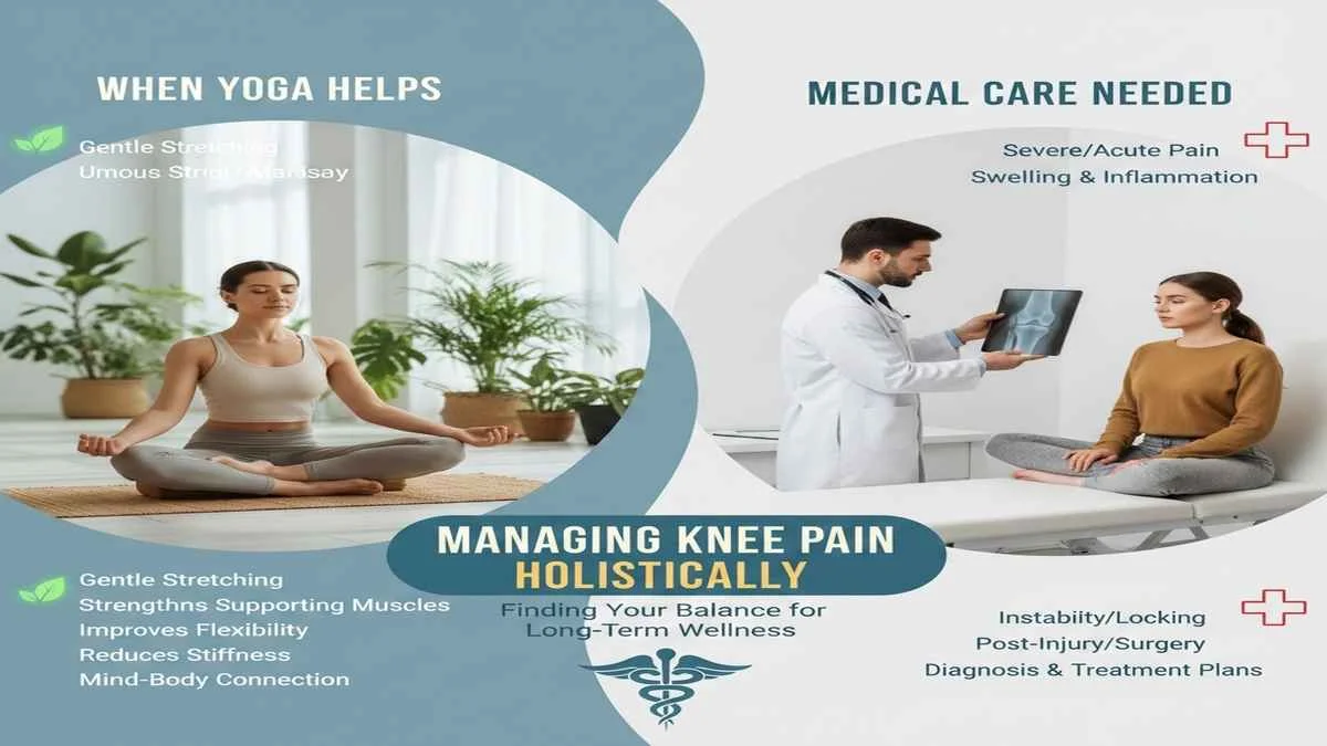 Managing Knee Pain Holistically: When Yoga Helps and When Medical Care Is Needed