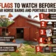 5 Red Flags to Watch Before Buying Modular Horse Barns and Portable Sheds This Year