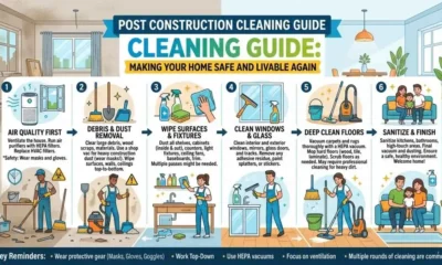 Post Construction Cleaning Guide for Making Your Home Safe and Livable Again
