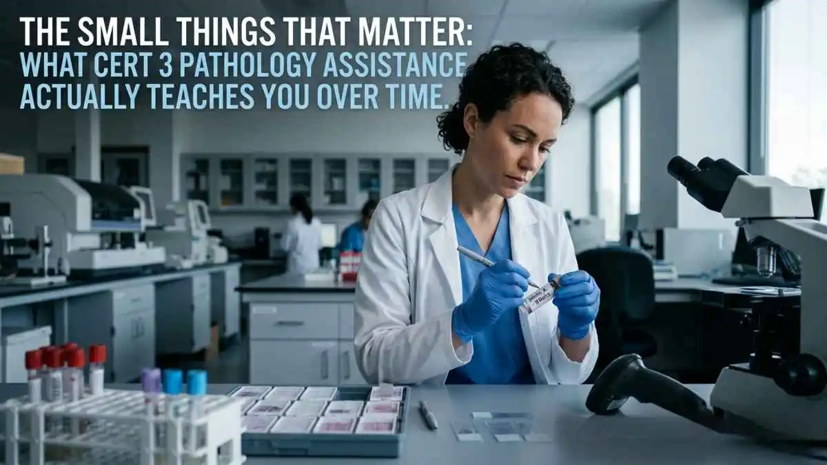 The Small Things That Matter What Cert 3 Pathology Assistance Actually Teaches You Over Time