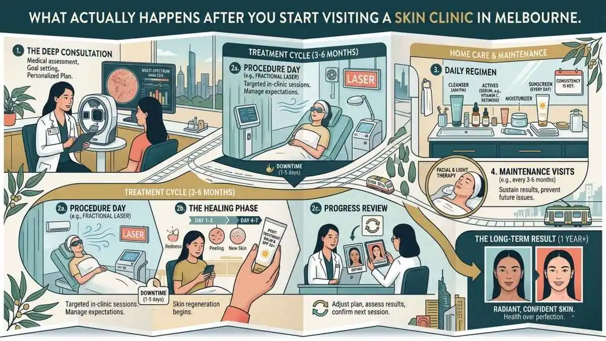 It Doesn’t Change Overnight: What Actually Happens After You Start Visiting a Skin Clinic in Melbourne