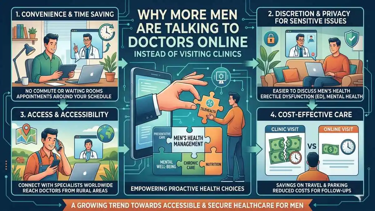 Why More Men Are Talking to Doctors Online Instead of Visiting Clinics