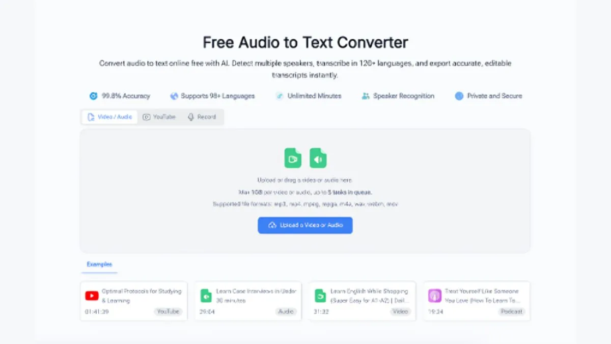 Audio Converter AI Audio to Text Converter Full Review