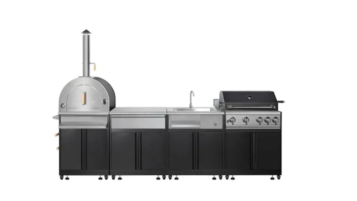 The counter, not the burners, is what makes an outdoor kitchen island usable
