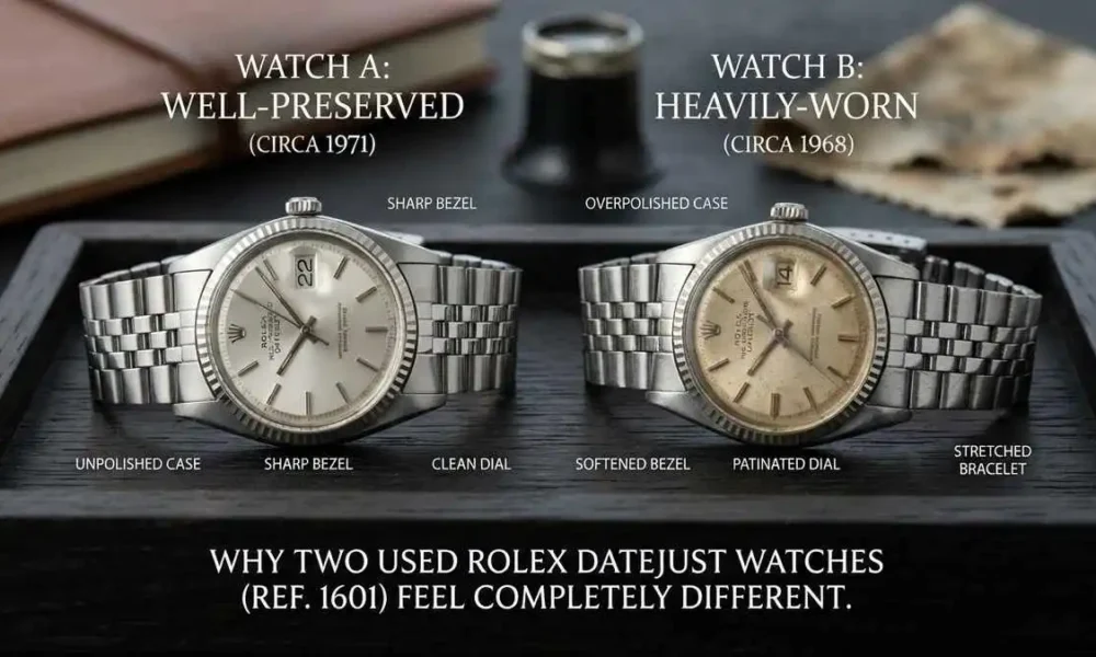 Why Two Used Rolex Datejust Watches with the Same Reference Can Feel Completely Different